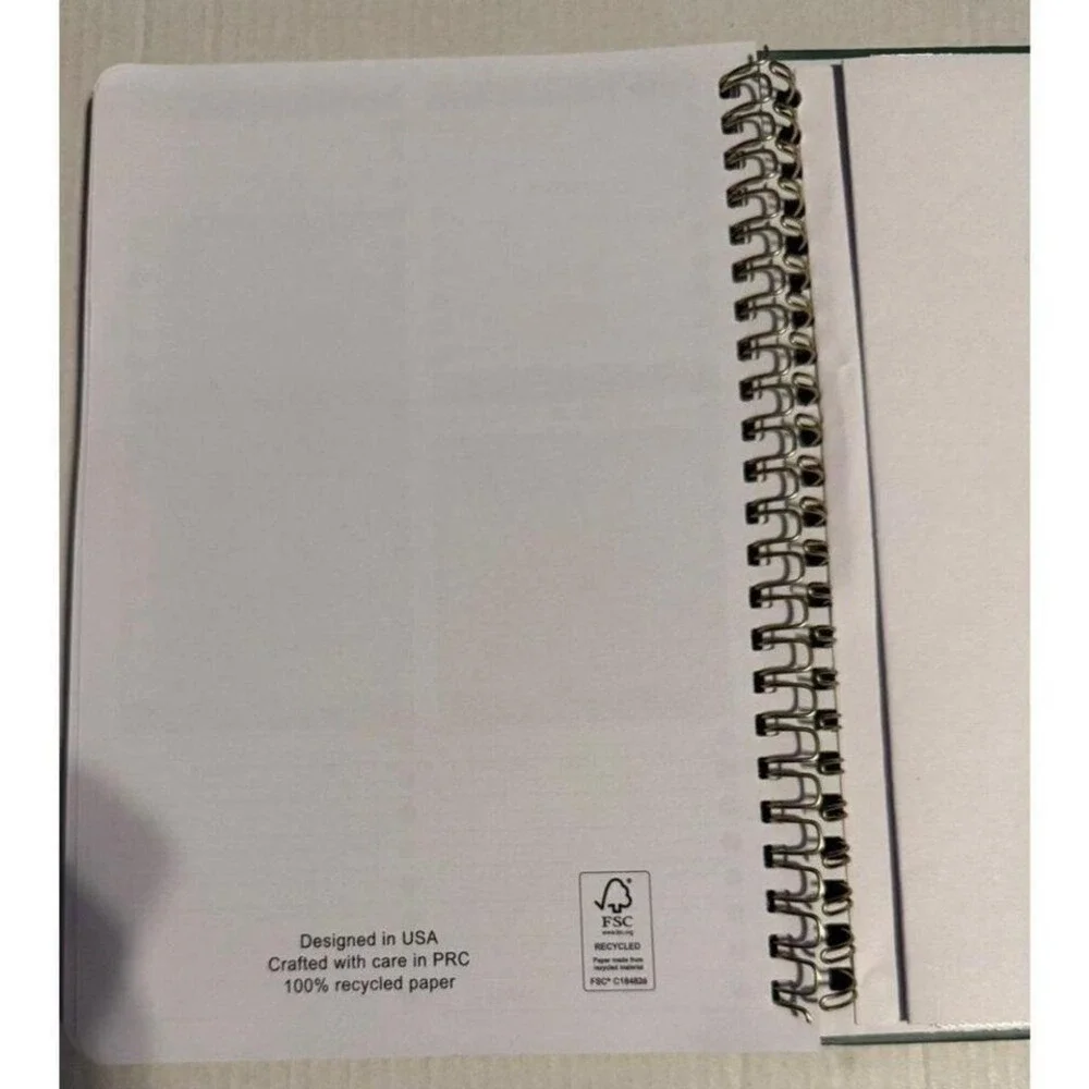 Undated Weekly Planner To Do List Notebook Habit Tracker Pen‎ Holder Green Dots